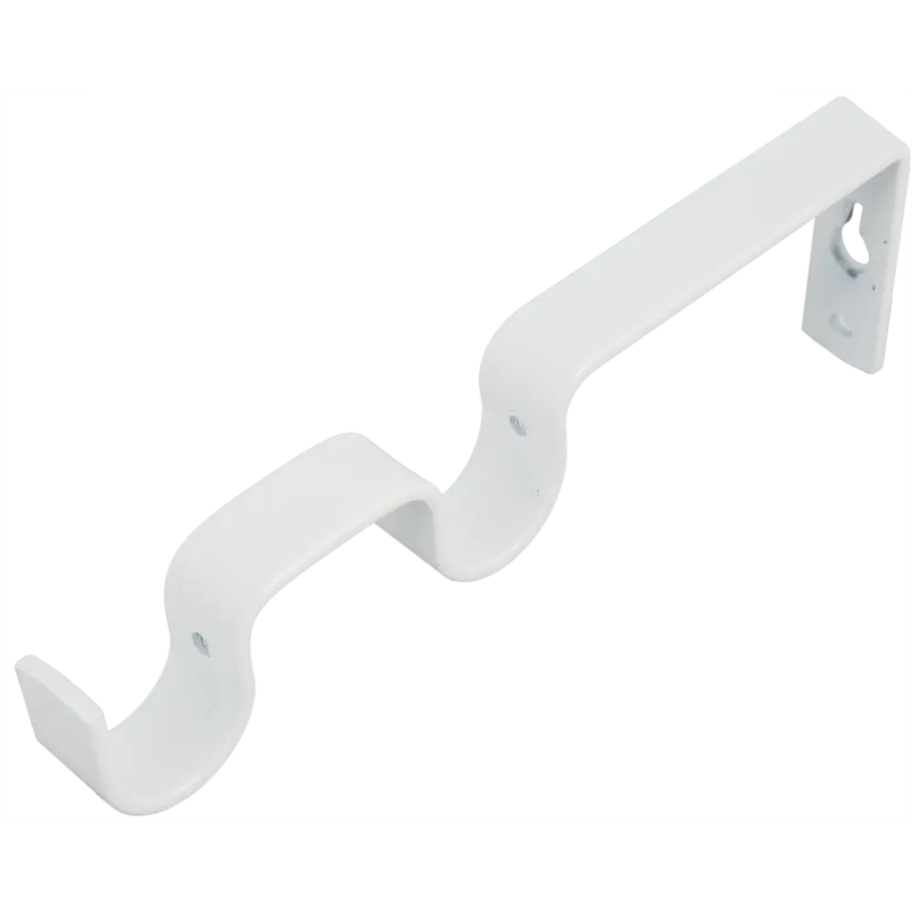 Держатель двурядный простой Orbis металл цвет белый D20 1шт STLM-2101315