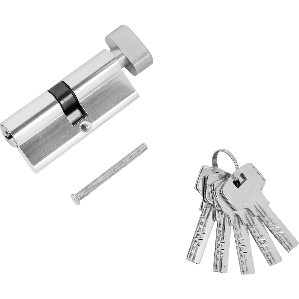 Цилиндр Standers ключ/вертушка 35х35 хром, TT-CAB820 STLM-2081227 - Вид №1