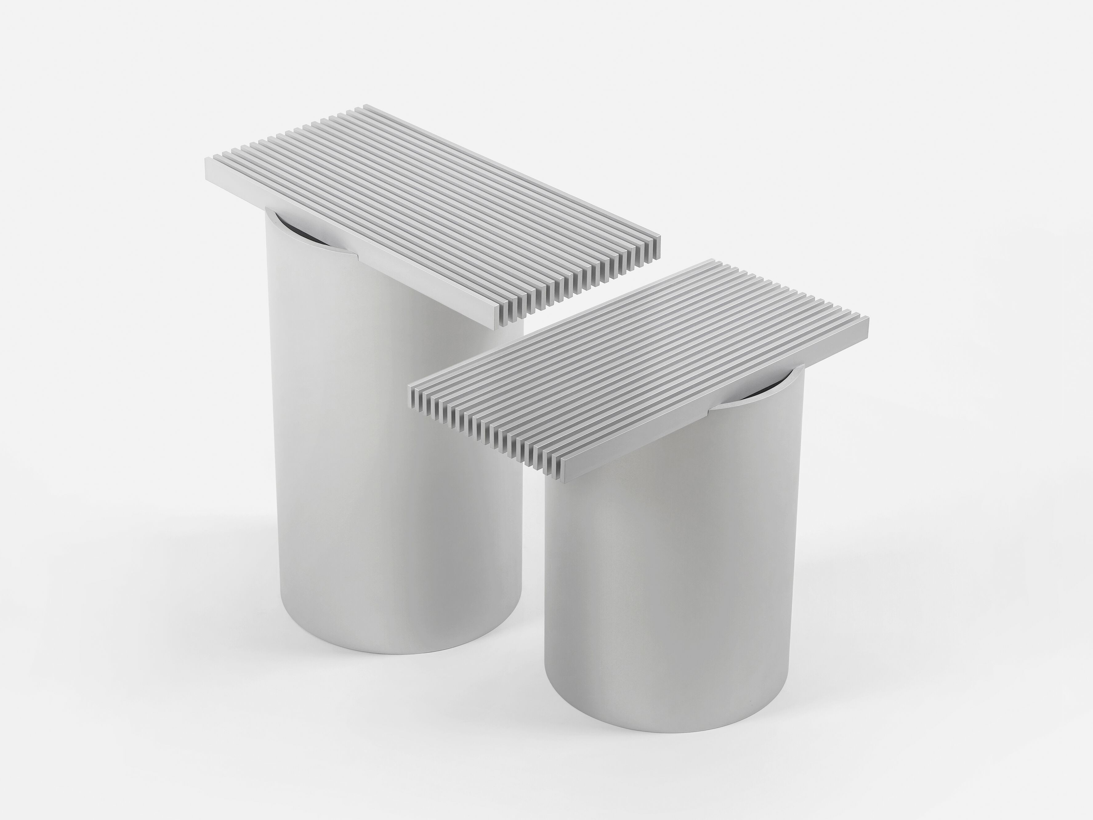 Прямоугольный журнальный столик из анодированного алюминия DANTE - Goods And Bads The Jetzt ARCH-00134176