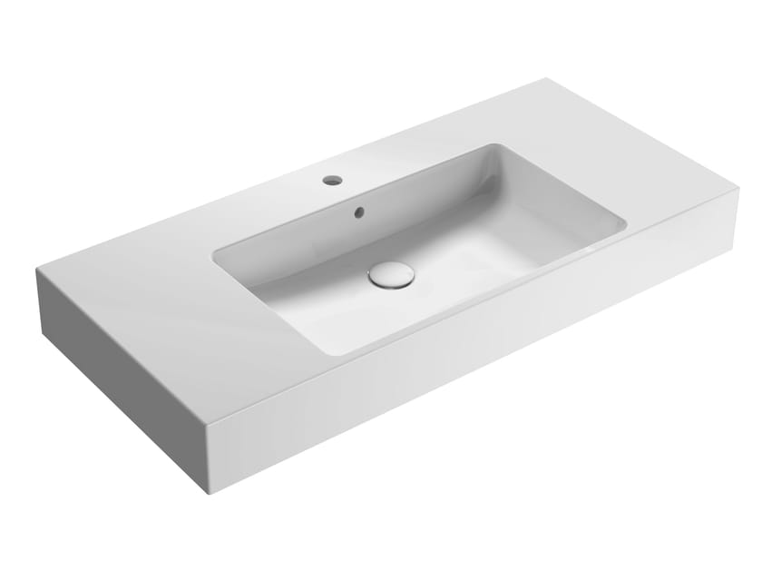 Одинарная керамическая раковина с переливом Ceramica Globo классика ARCH-00147272