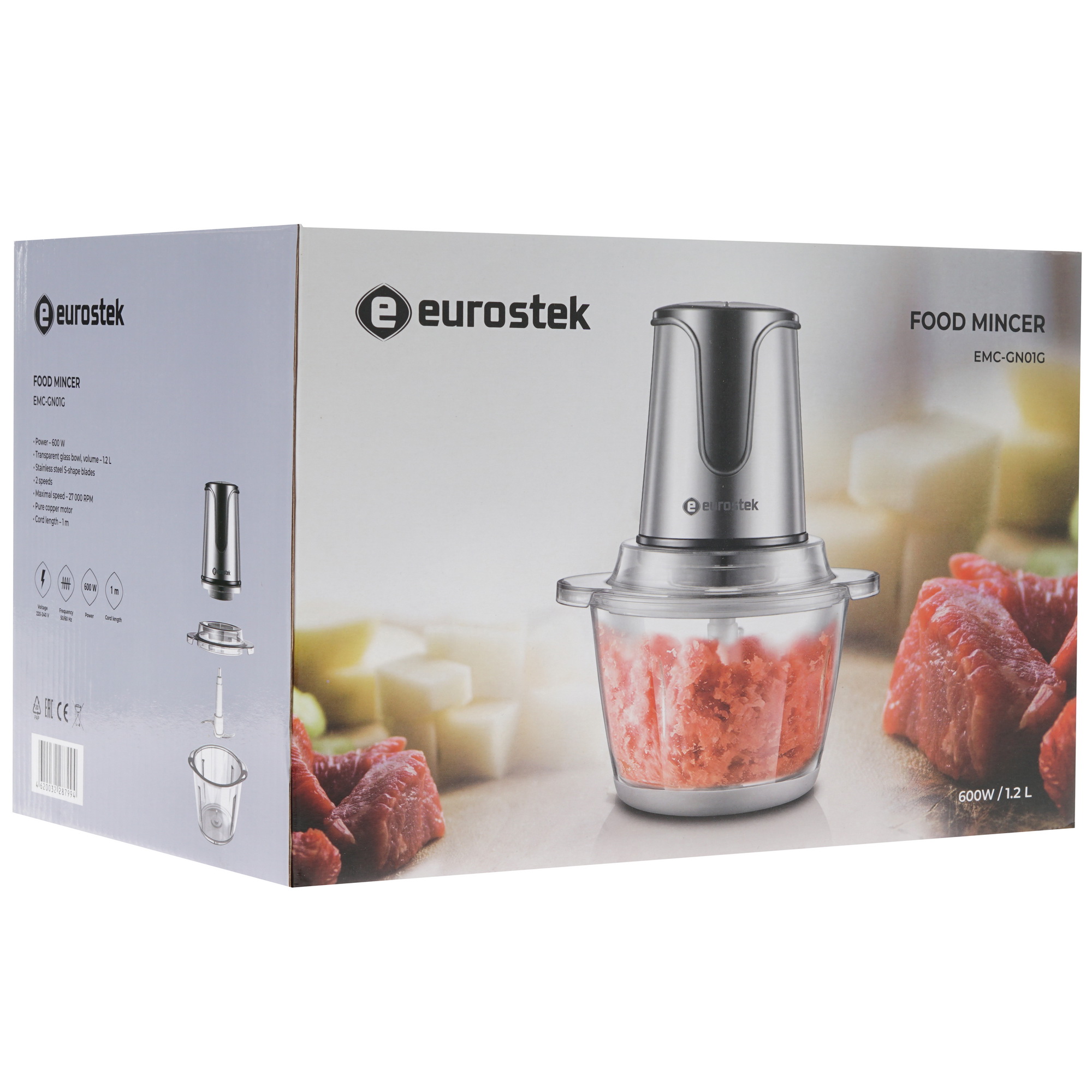 8151745 Измельчитель  EuroStek EMC-GN01G серебристый STDN-0145151 - Вид №7