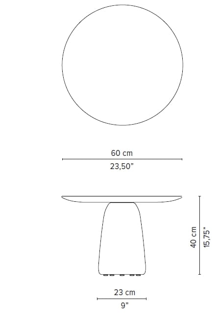 Круглый низкий стол из тикового дерева TRIBÙ дюны ARCH-00061689 - Вид №12