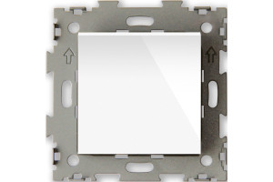 20033416 Одноклавишный проходной переключатель , белый GL-W101-PWCG CGSS Эстетика