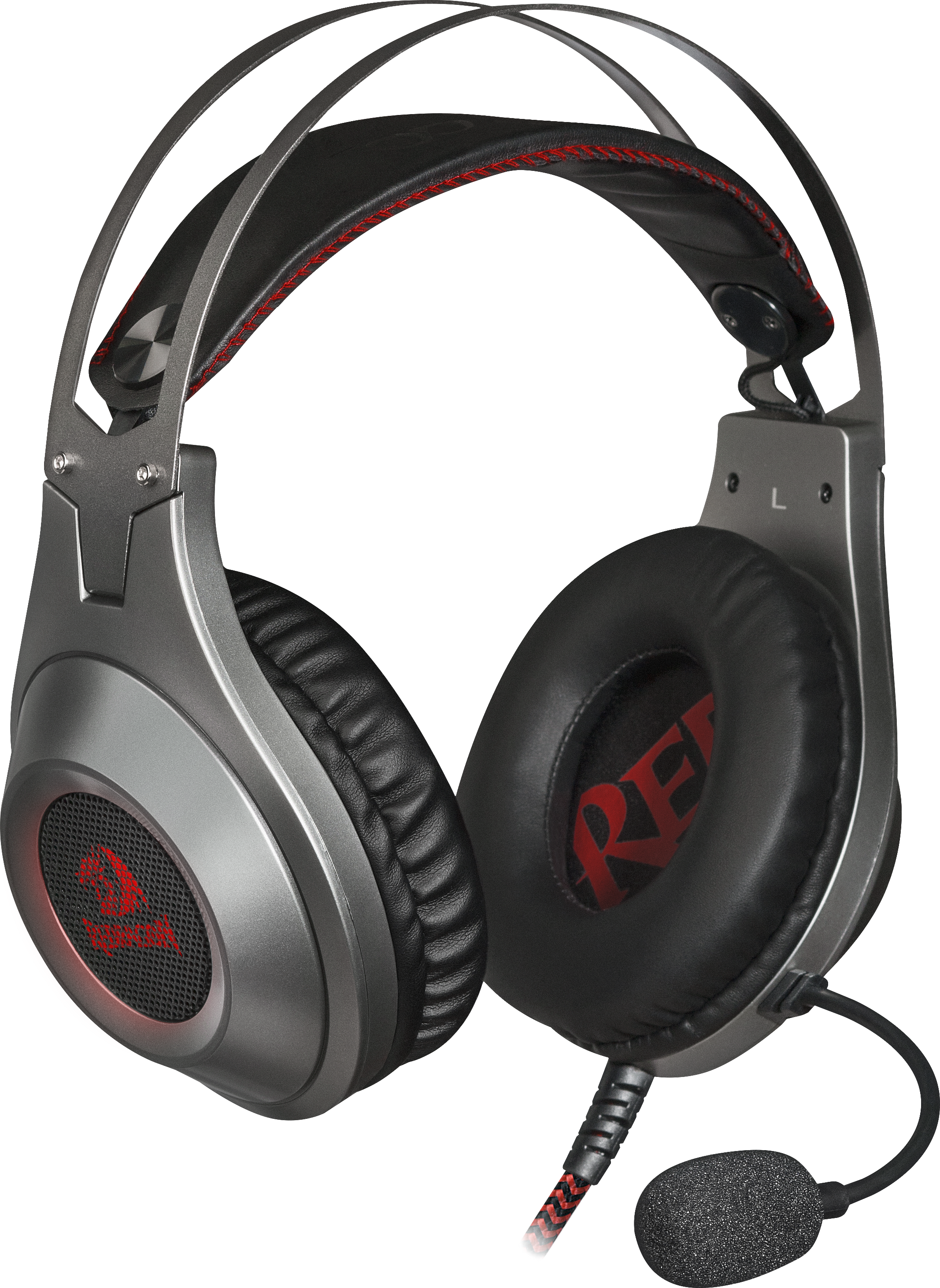 64217 игровая гарнитура inferno pro объемный звук 7.1, провод 2 м Redragon Santreyd  - Вид №1