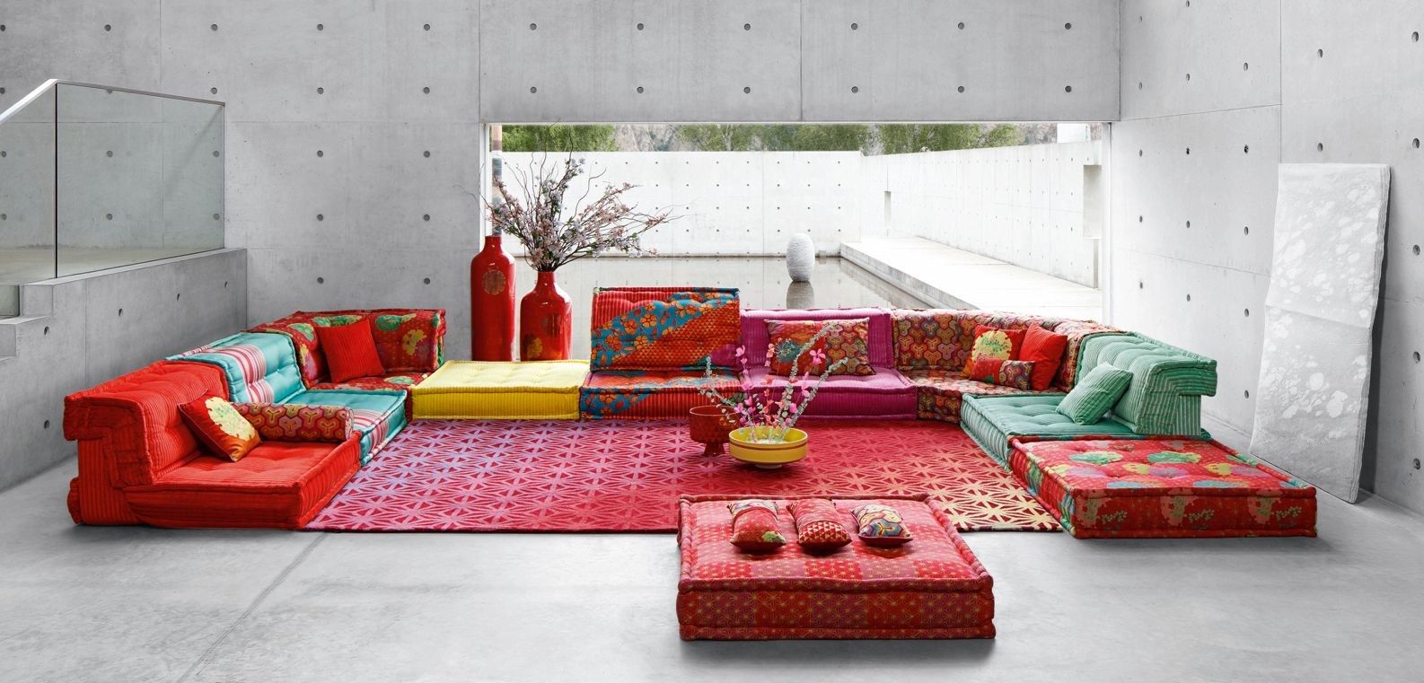 Угловой диван из ткани ROCHE BOBOIS Маджонг ARCH-00018829