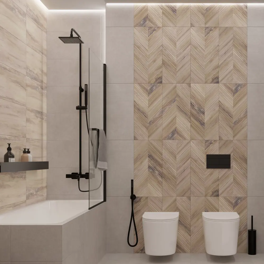 Керамин Студио 3D: настенная плитка для эстетичных интерьеров 88923929 STLM-1412136