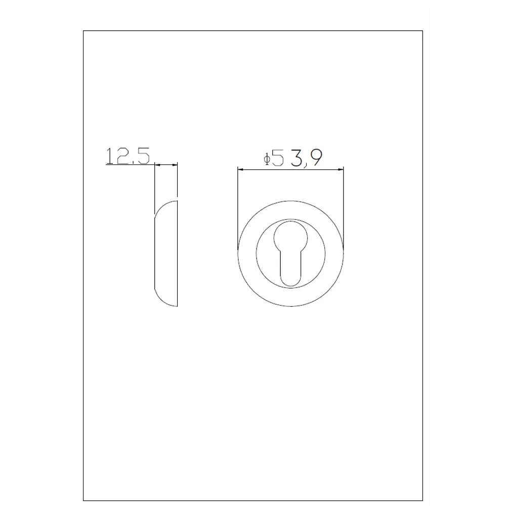 Накладка на цилиндр EDSON для защиты замочной скважины 85163147 STLM-0059246 - Вид №3