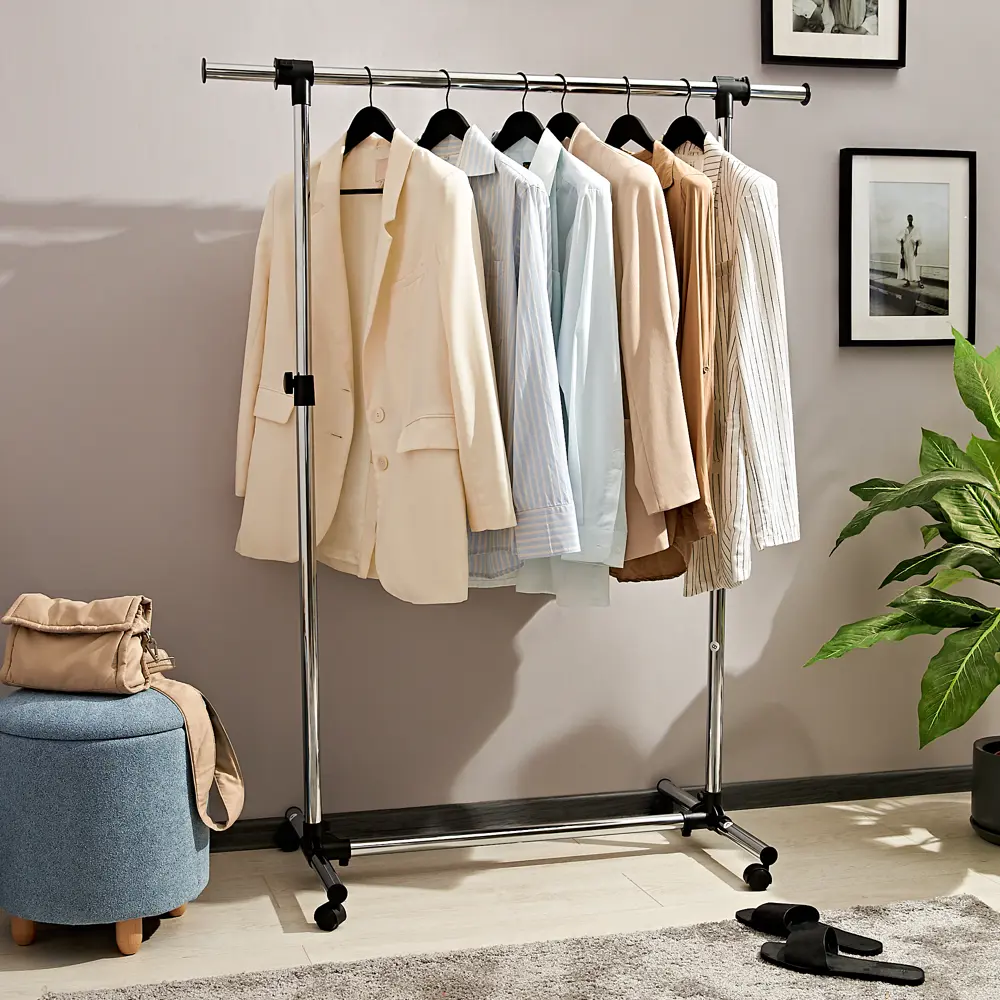 Мобильная напольная вешалка Spaceo с регулируемой высотой 82757919 Вешалка на колесах STLM-0035570 - Вид №14