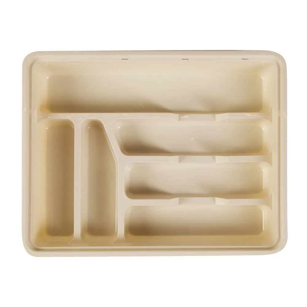 Лоток для столовых приборов двойной MIO, 40х31х7 см, цвет молочный Santreyd STLM-2051288 - Вид №2