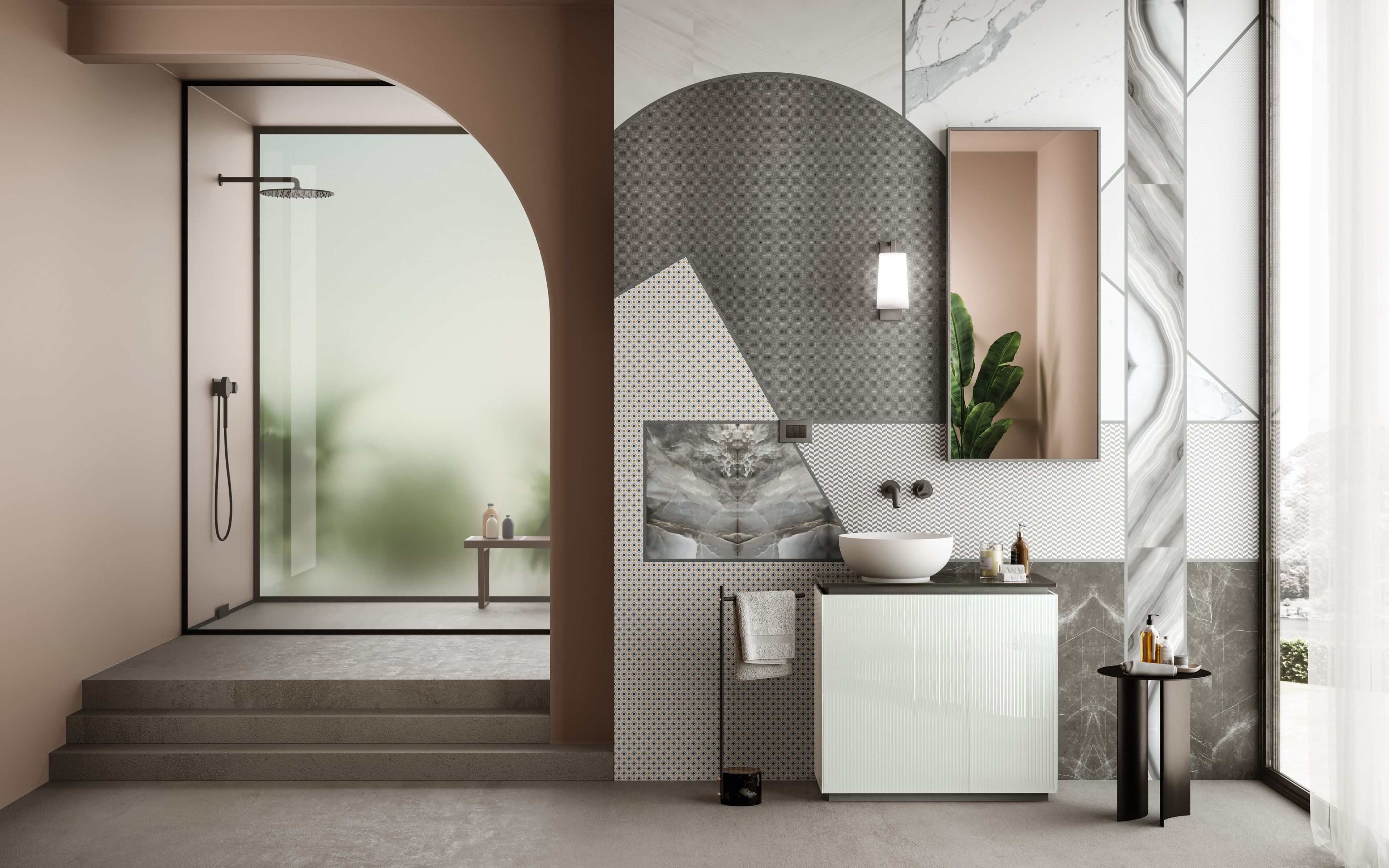 Шкаф с одной секционной раковиной с дверцами ARTELINEA FUSION ARCH-00112538 - Вид №1