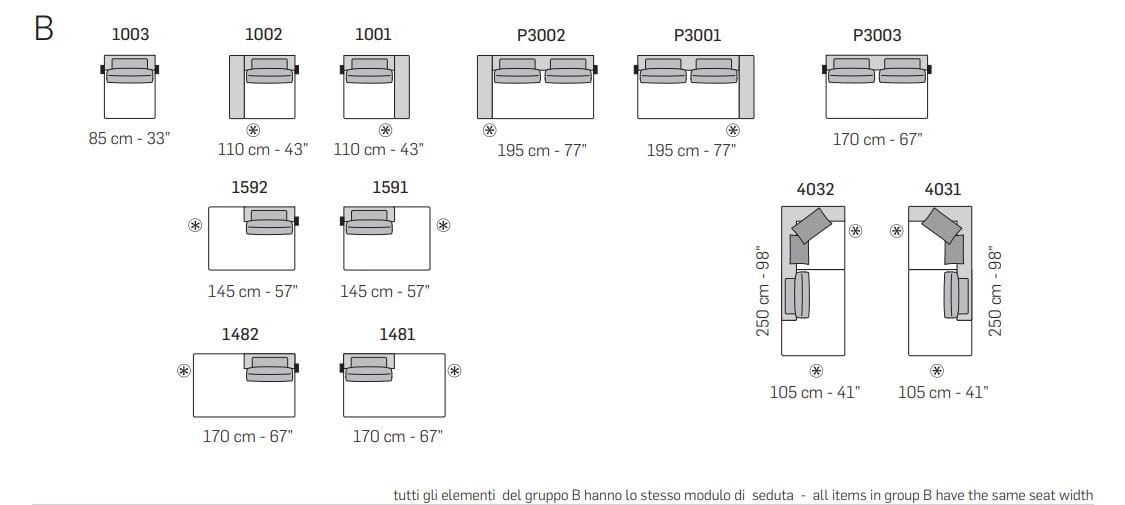 Модульный тканевый диван NICOLINE KUBA PLAIN ARCH-00103369 - Вид №4