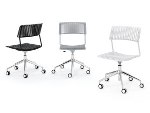 Вращающееся офисное кресло из полипропилена