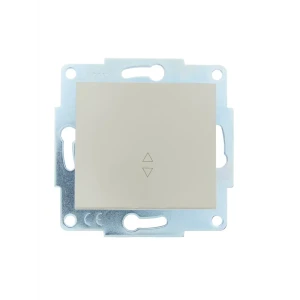 Выключатель проходной встраиваемый Lezard Asti 1 клавиша цвет кремовый