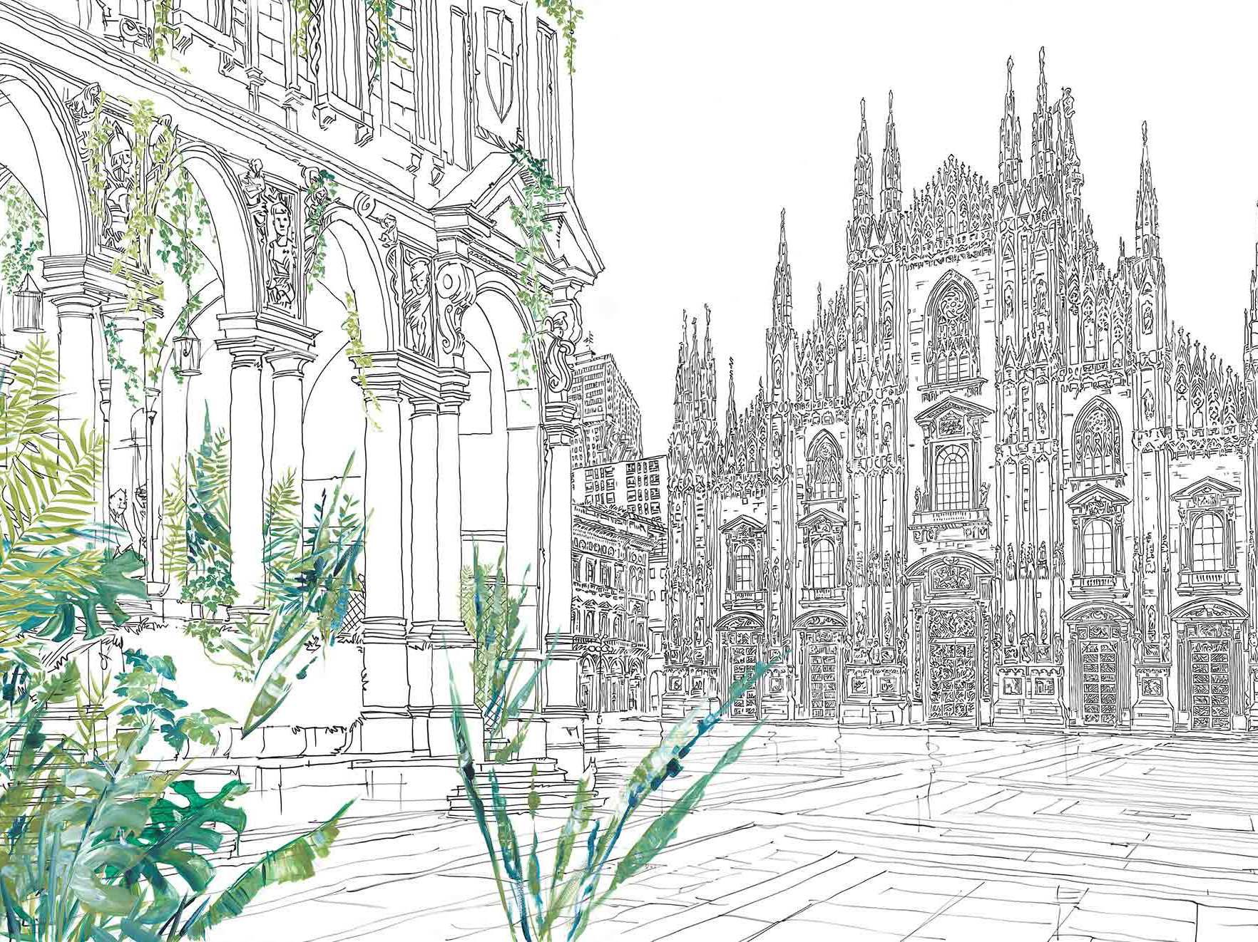 Панорамные обои с пейзажами Tecnografica коллекции произведений искусства ARCH-00037325 - Вид №1