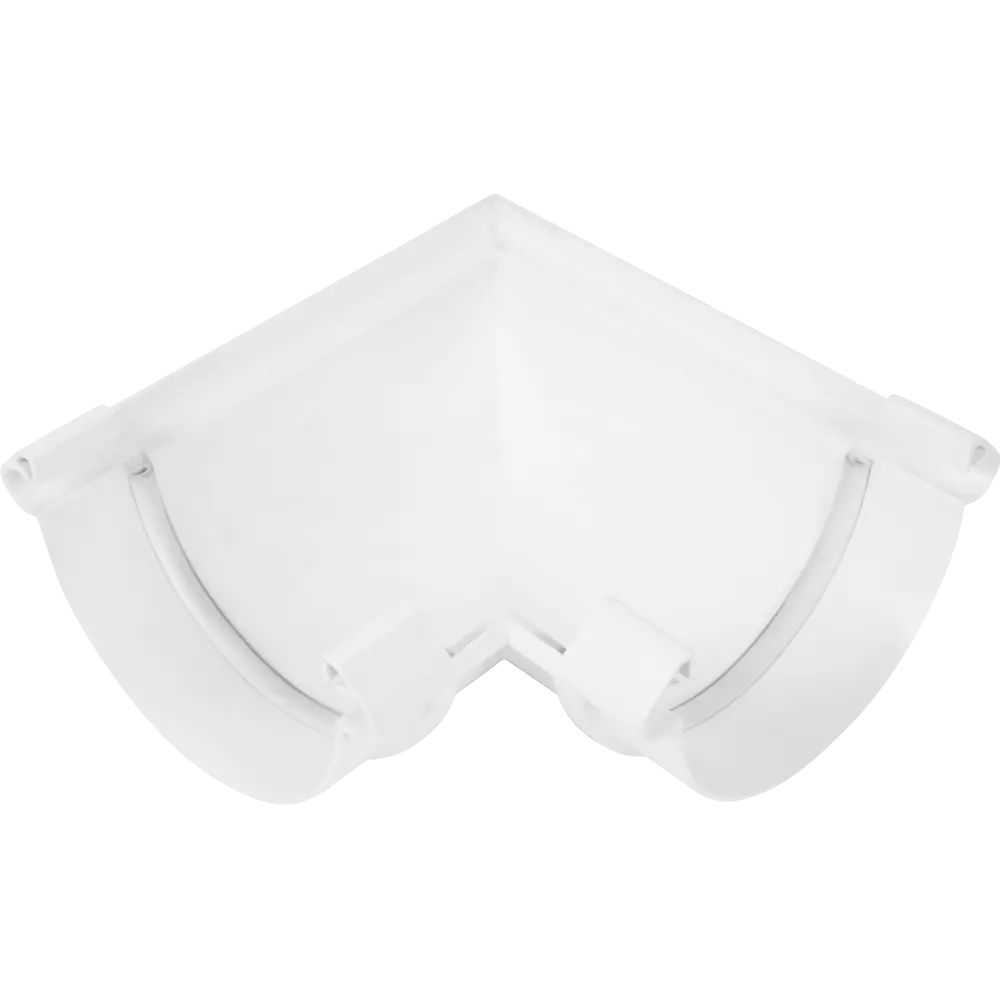 Угол желоба универсальный на 90° цвет белый MUROL STLM-2169011 - Вид №1