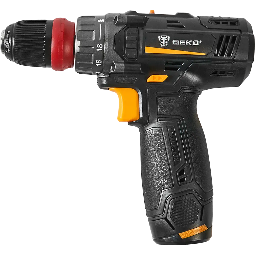 Дрель-шуруповерт аккумуляторная Deko GCD12DU3 063-4114, 12 В Li-ion 1x1.5 Ач STLM-2101309 - Вид №1