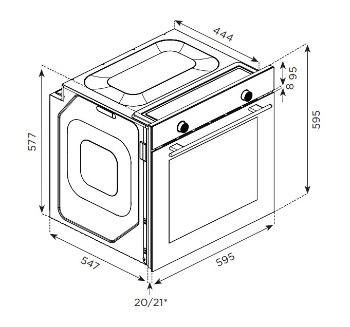 9048534 Электрический духовой шкаф Eigen BO-GTM1B черный STDN-0046712 - Вид №10