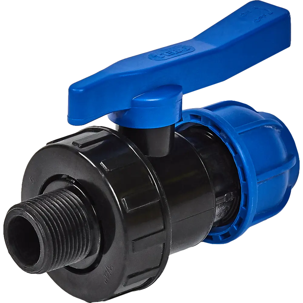 Кран шаровый Santreyd ПНД 25 мм с наружной резьбой 3/4" 82382749 STLM-0026034 - Вид №2