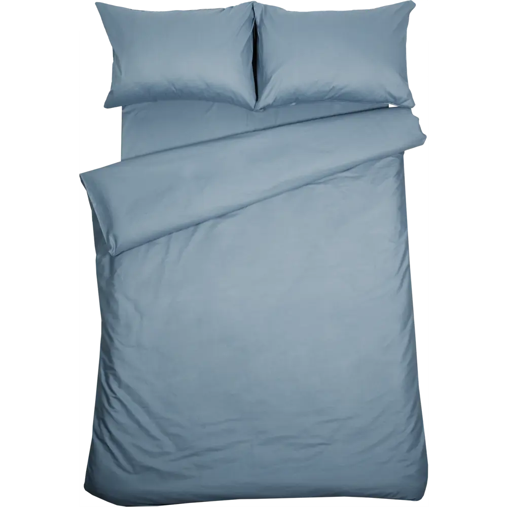 Комплект постельного белья Tex Republic 28521 двуспальный сатин серо-синий STLM-2149032