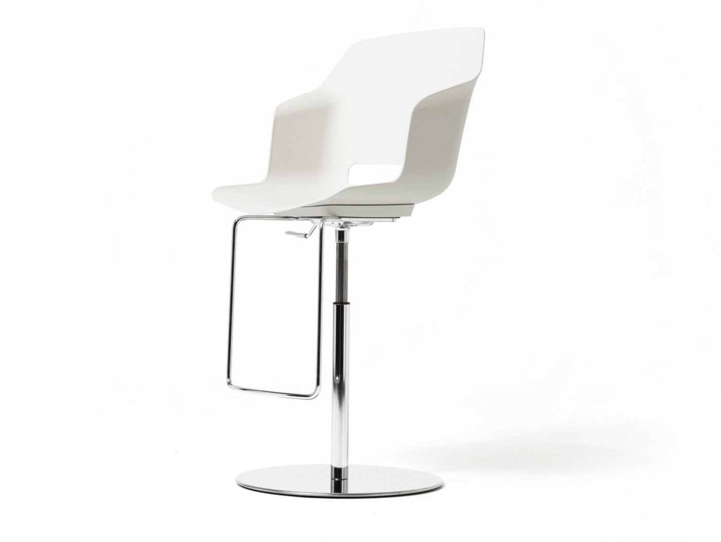 Высокий поворотный стул из полипропилена с подставкой для ног Diemme Clop ARCH-00102641 - Вид №1
