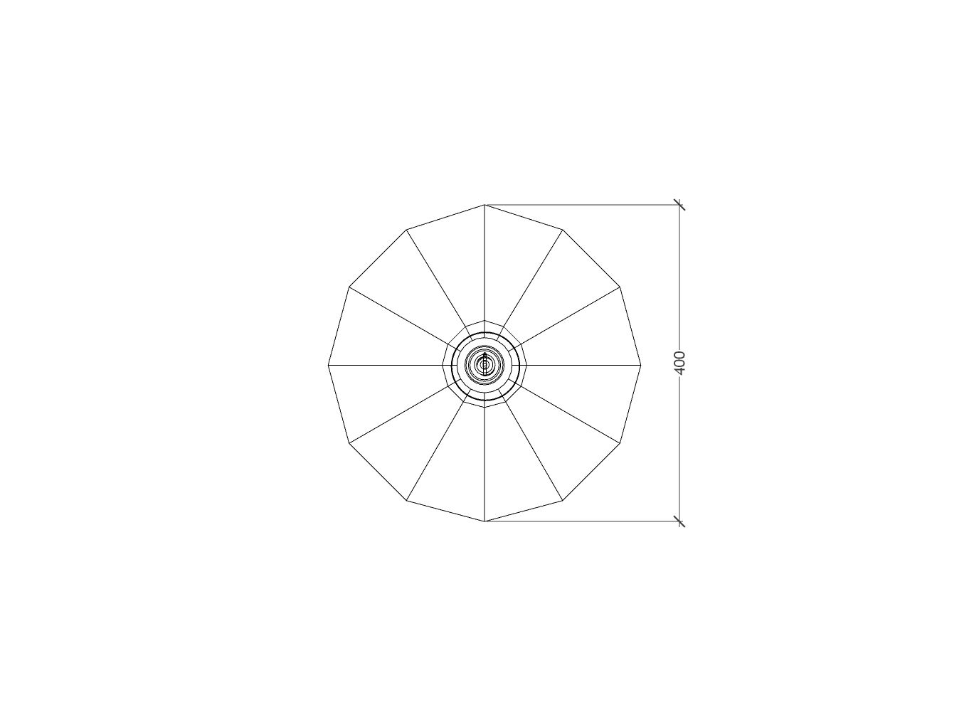 Аппликация ручной работы из термоформованного стекла RADAR INTERIOR ZENITH / FRACTALE ARCH-00031753 - Вид №5