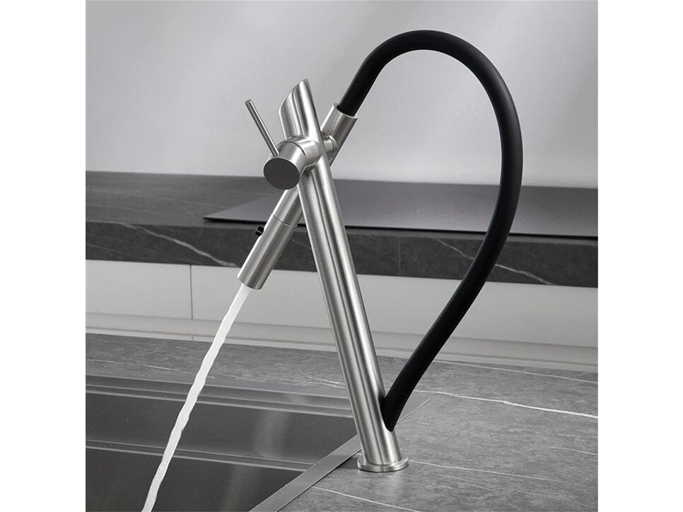 Однорычажный смеситель для кухни с выдвижным ручным душем Fontana Showers BUJA ARCH-00095328