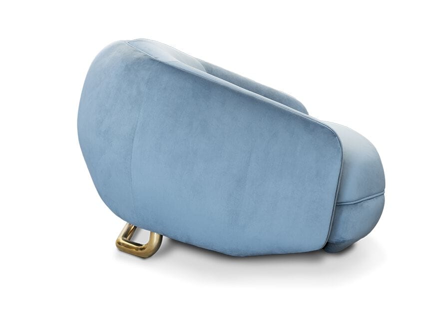 Бархатное кресло с подлокотниками Essential Home Elo ARCH-00059261 - Вид №10