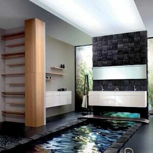 Композиция №2 Pli Collection комплект мебели для ванной комнаты Burgbad