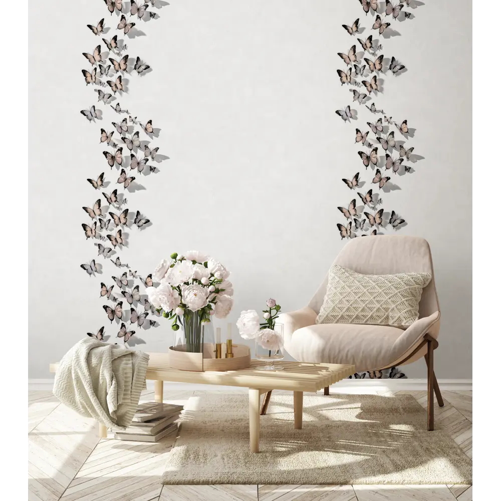 Флизелиновые обои Victoria Stenova Incanto серые с рисунком животное в стиле кантри 89425469 STLM-1571074 - Вид №4