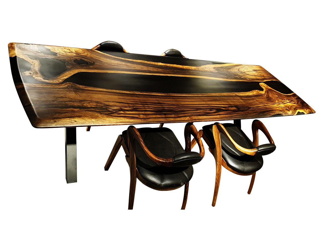 Прямоугольный стол из орехового дерева и смолы Legnor LEG2408804 ARCH-00118825 - Вид №2