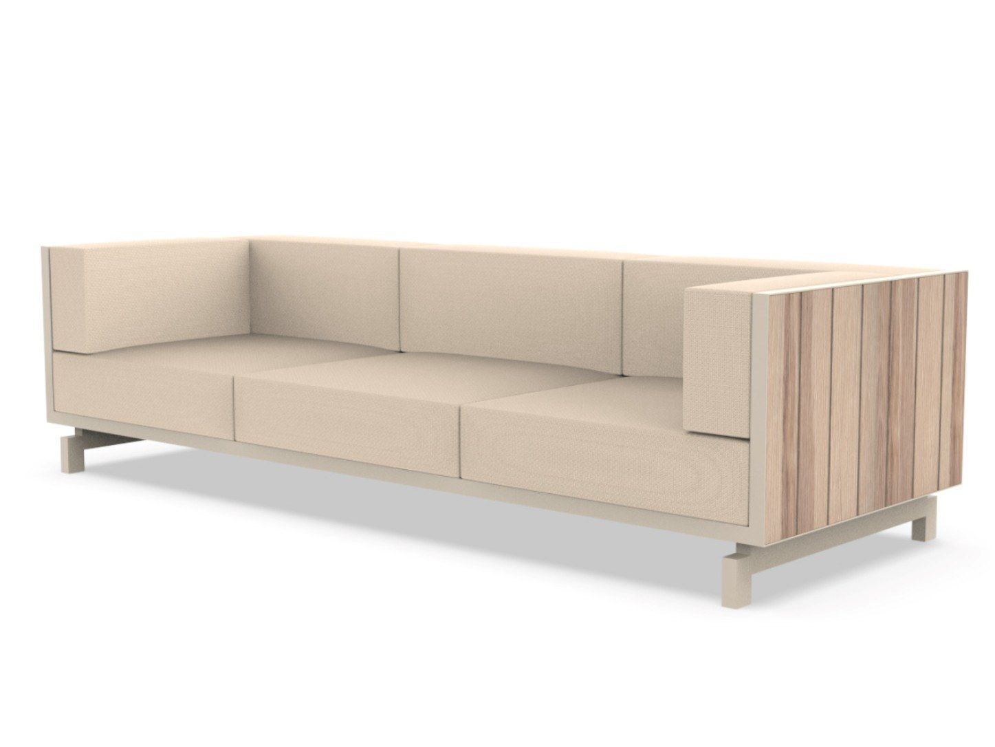 Алюминиевый и деревянный садовый диван Vondom виноградник ARCH-00118339 - Вид №8