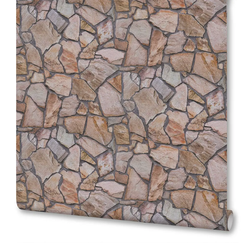 Обои флизелиновые A.S. Creation Woodn Stone коричневые 0,53 м 927316 Wood'n'stone STLM-2164325