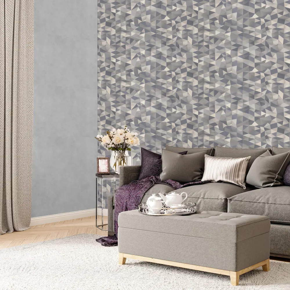 Обои флизелиновые Palitra Home Illusion серые 1.06 м HC71757-42 STLM-2183110 - Вид №3