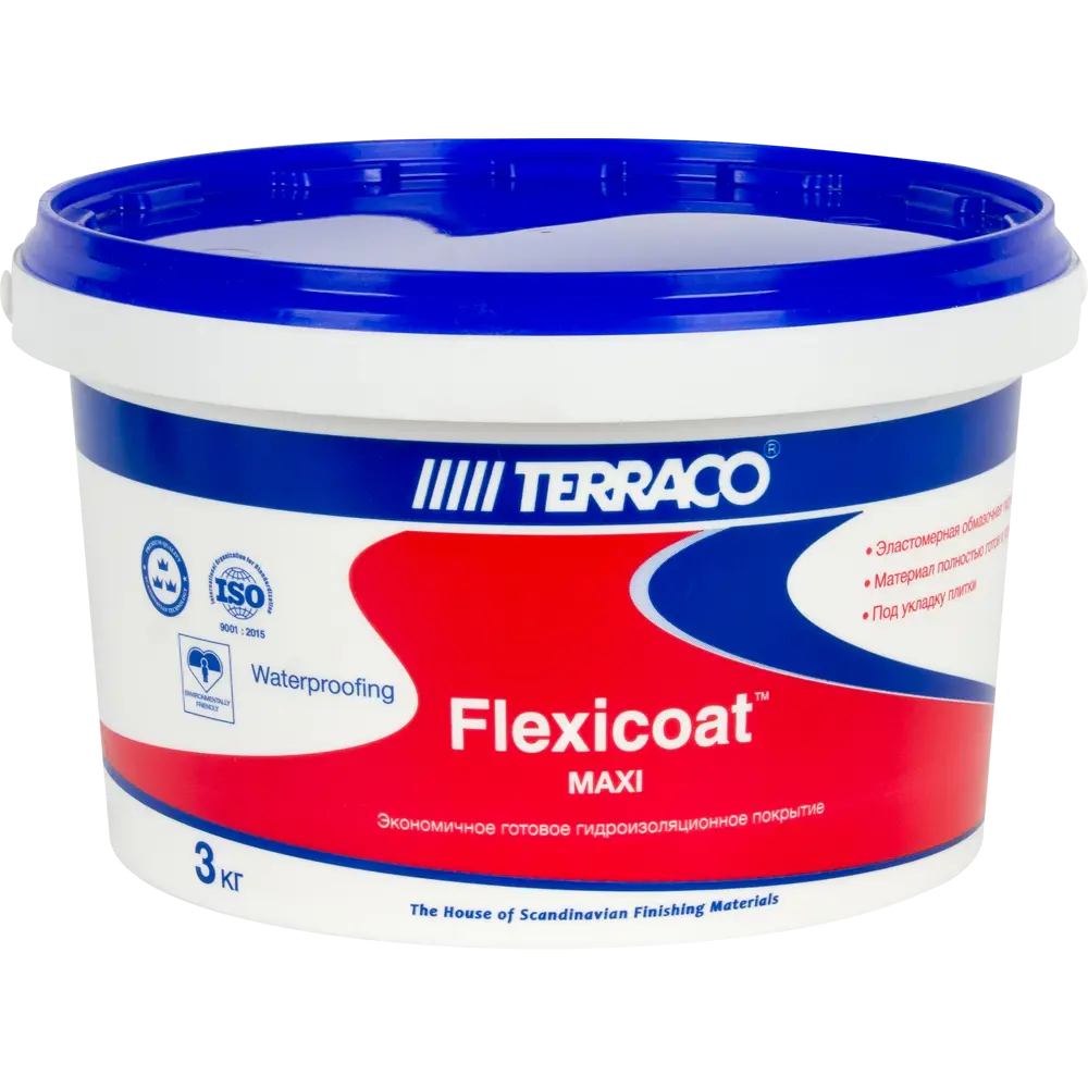 Мастика гидроизоляционная Terraco Флексикоат Maxi 3 кг Флексикоат Мaxi STLM-2175289