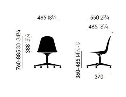 Вращающееся офисное кресло из полипропилена VITRA Eames Plastic Chair ARCH-00059765 - Вид №7