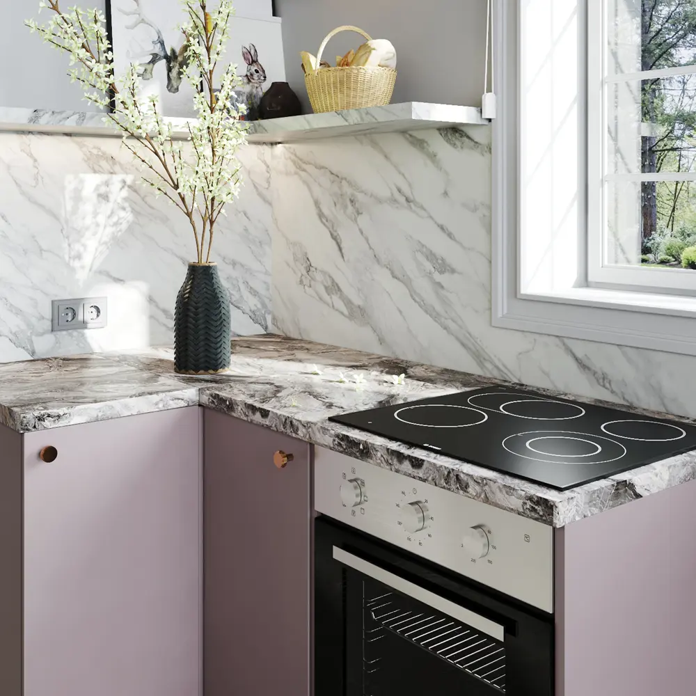 Столешница кухонная Рашчер 120x60x3.8 см KONSENSA ДСП цвет серый STLM-2027991 - Вид №5