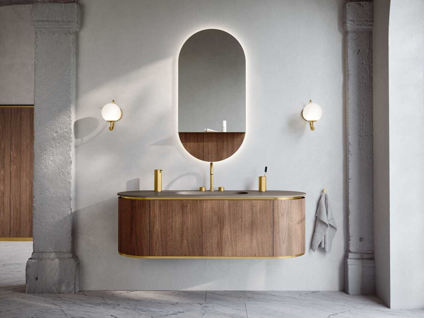 Полная мебель для ванной комнаты OASIS Naos ARCH-00034344