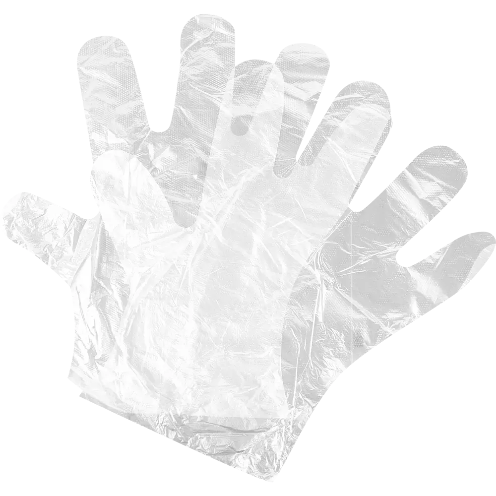 Перчатки полиэтиленовые B&B bright.balanced ППЭ100L размер 9/L одноразовые, 100 шт STLM-2091645