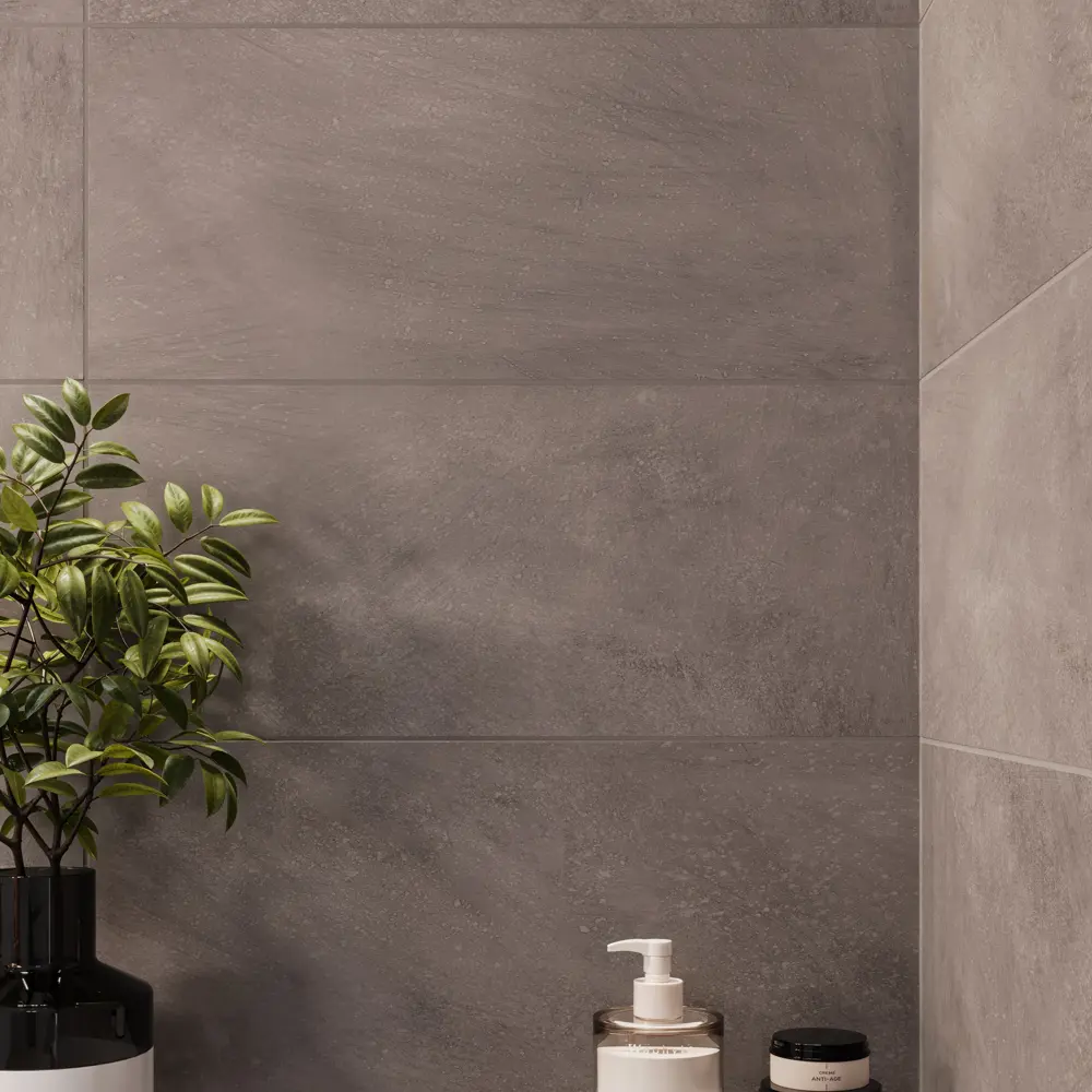 Настенная плитка Gracia Ceramica Mist 02 25x60 см 1.2 м² матовая цвет серый STLM-2042682