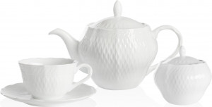 10657811 Noritake Сервиз чайный Noritake "Шер Бланк" на 4 персоны 10 предметов Фарфор