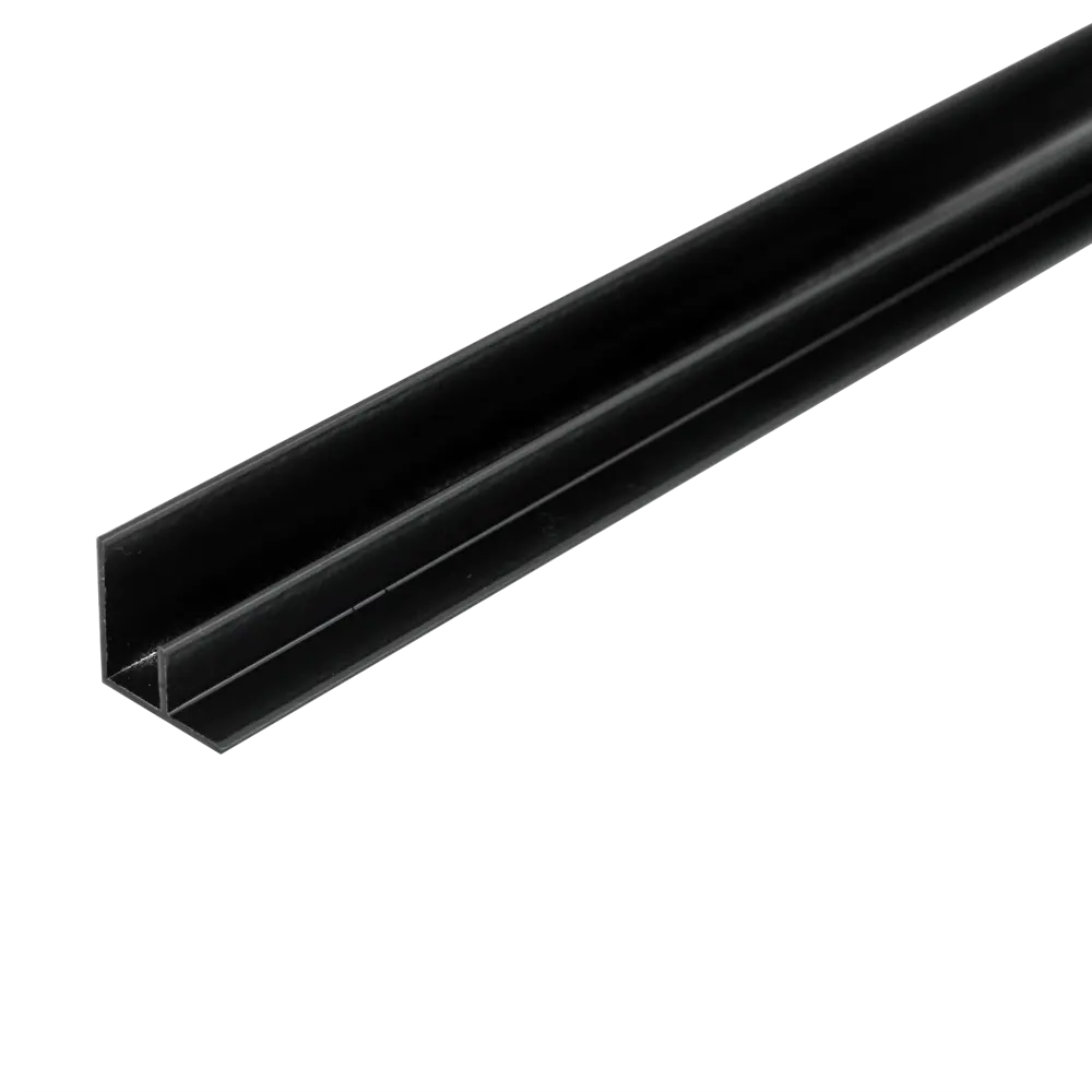 F-профиль угловой для стеновой панели 600х15.7х15.7 мм, цвет чёрный Santreyd STLM-2000860