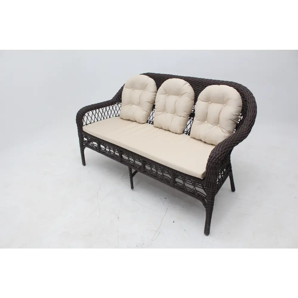 Садовое кресло с подушкой Viktoria 65x65x180 см искусственный ротанг коричневый Santreyd STLM-2117880 - Вид №4