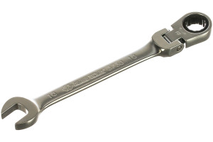 15507531 Трещоточный комбинированный ключ с шарниром 10 мм 373010M KING TONY