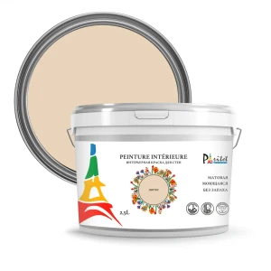 Краска для стен и потолков Paritet матовая цвет латте 2.5 л