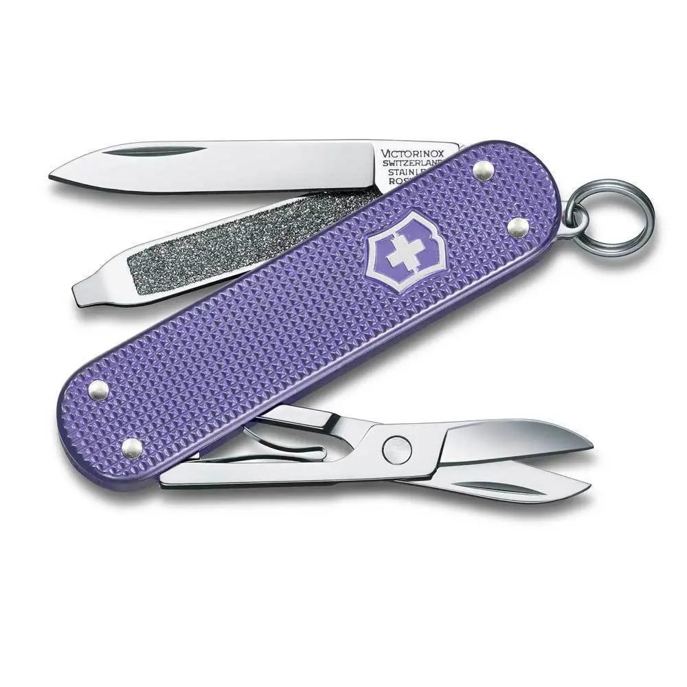 Нож-брелок Victorinox Classic SD Alox Colors 0.6221.223G алюминиевый корпус 58 мм