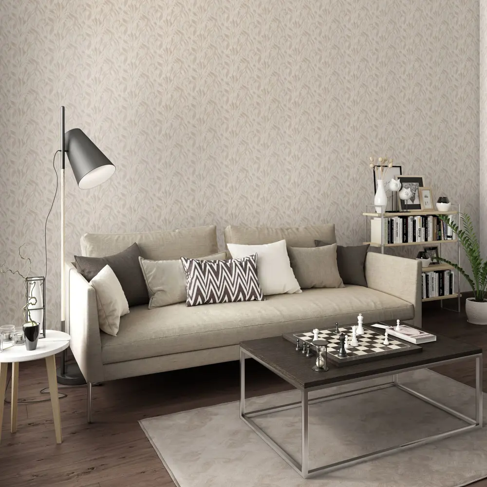 Обои флизелиновые Home Color Flame бежевые 1.06 м 362-12 STLM-2103803 - Вид №3