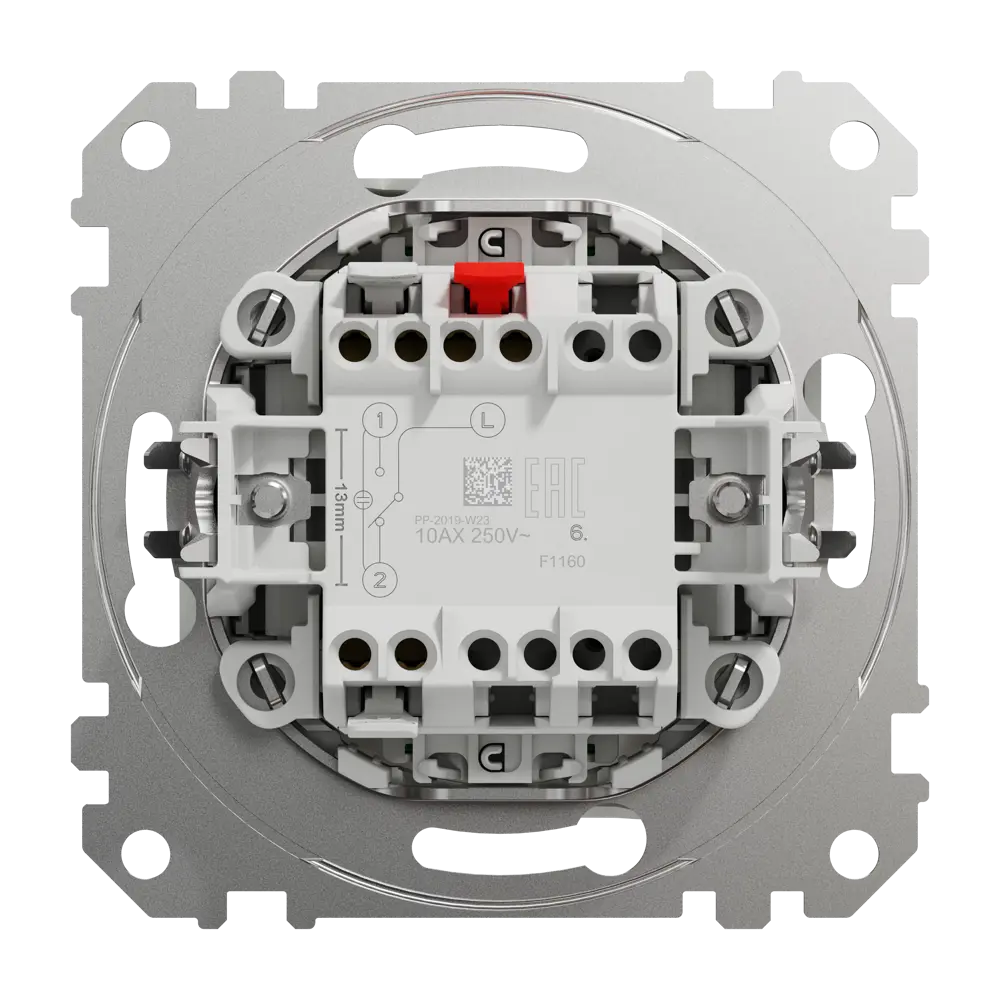 Переключатель проходной Systeme Electric Sedna Design 1 клавиша с подсветкой, цвет белый Sedna Design Elements STLM-2171328 - Вид №2
