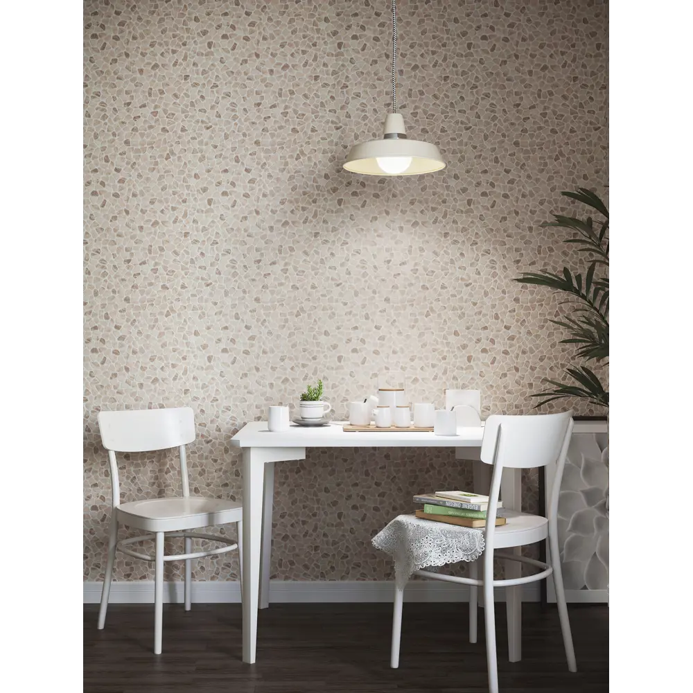 Обои виниловые Home Color Lancaster бежевые 0.53 м HC11010-12 STLM-2010059 - Вид №2