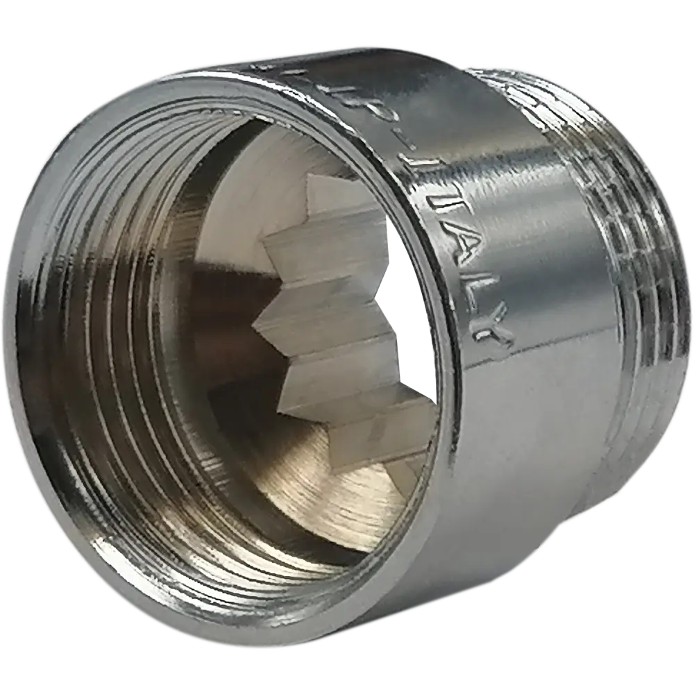 Удлинитель 3/4"x15 мм внутренняя-наружная резьба хромированная латунь Santreyd STLM-2203457 - Вид №1