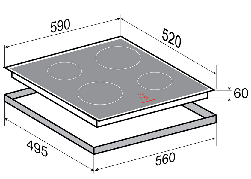 9928763 Индукционная варочная поверхность Zigmund & Shtain CI 35.6 W STDN-0076784 - Вид №3